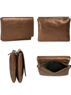 Cluty Damen Umhängetasche in cognac