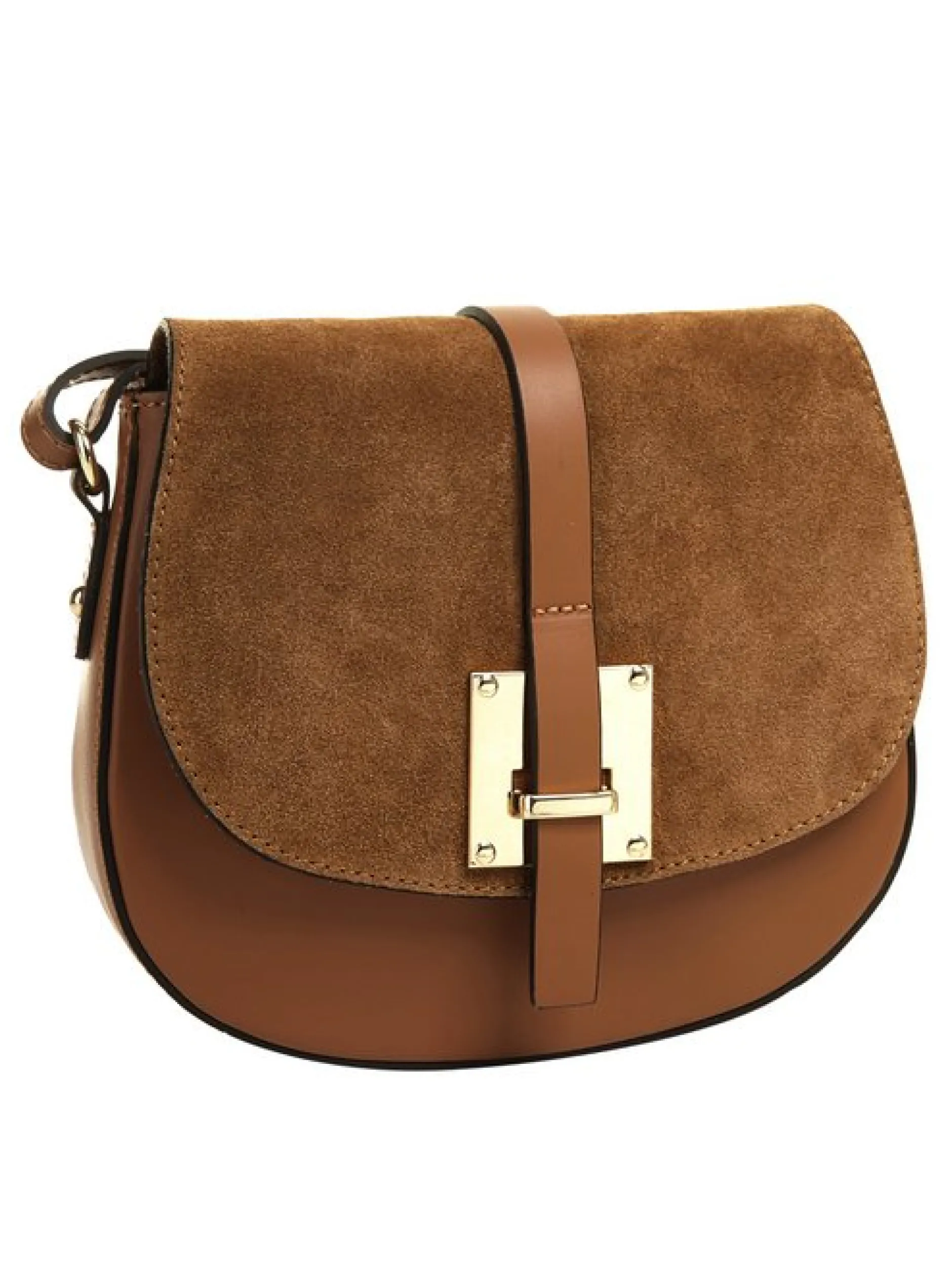 Cluty Damen Umhängetasche in cognac