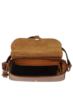 Cluty Damen Umhängetasche in cognac
