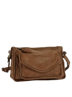 Cluty Damen Umhängetasche in cognac