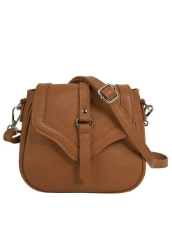 Cluty Damen Umhängetasche in cognac