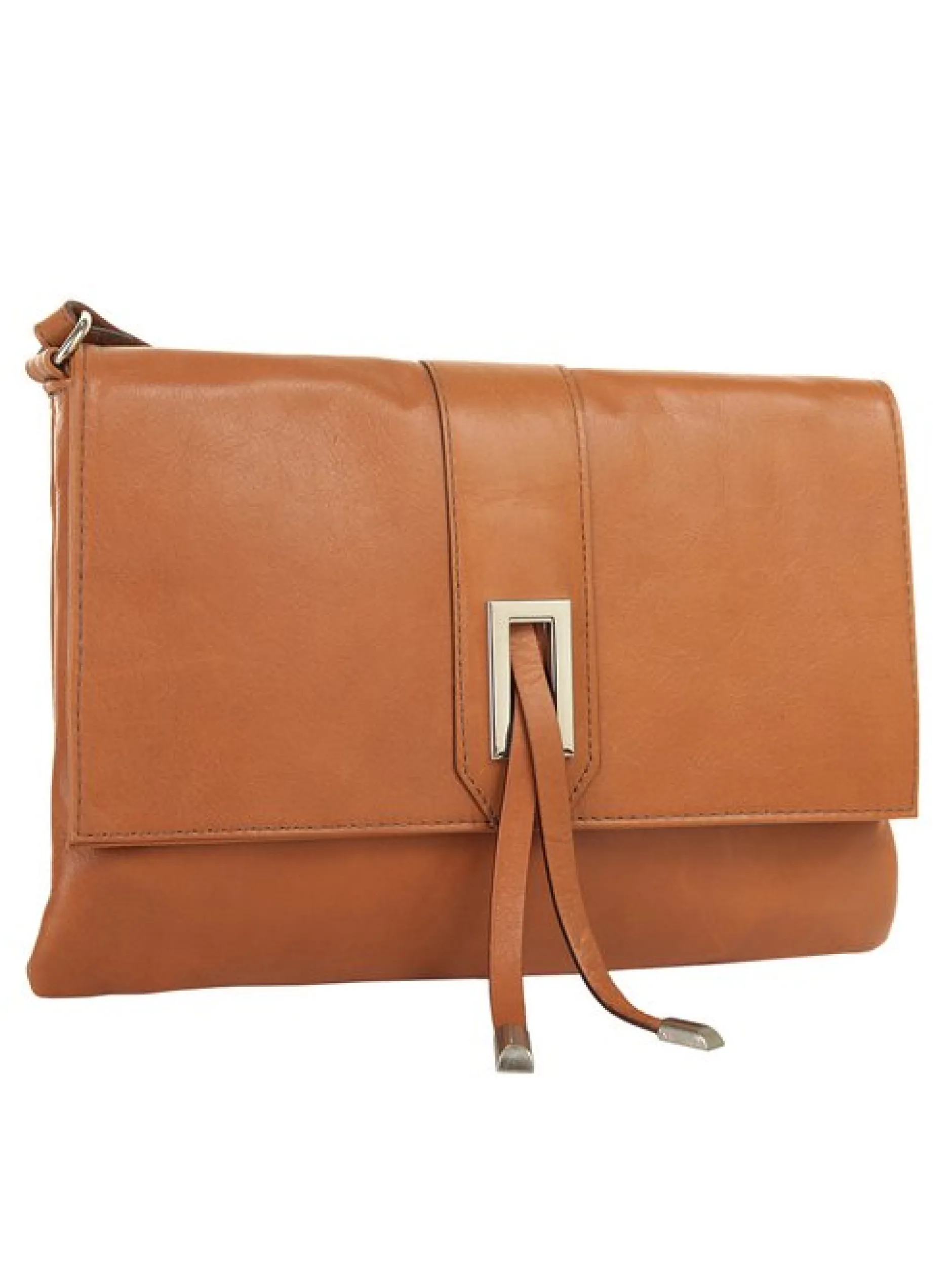 Cluty Damen Umhängetasche in camel