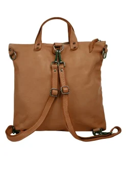 Cluty Damen Umhängetasche in cognac