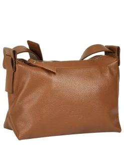 Cluty Damen Umhängetasche in cognac