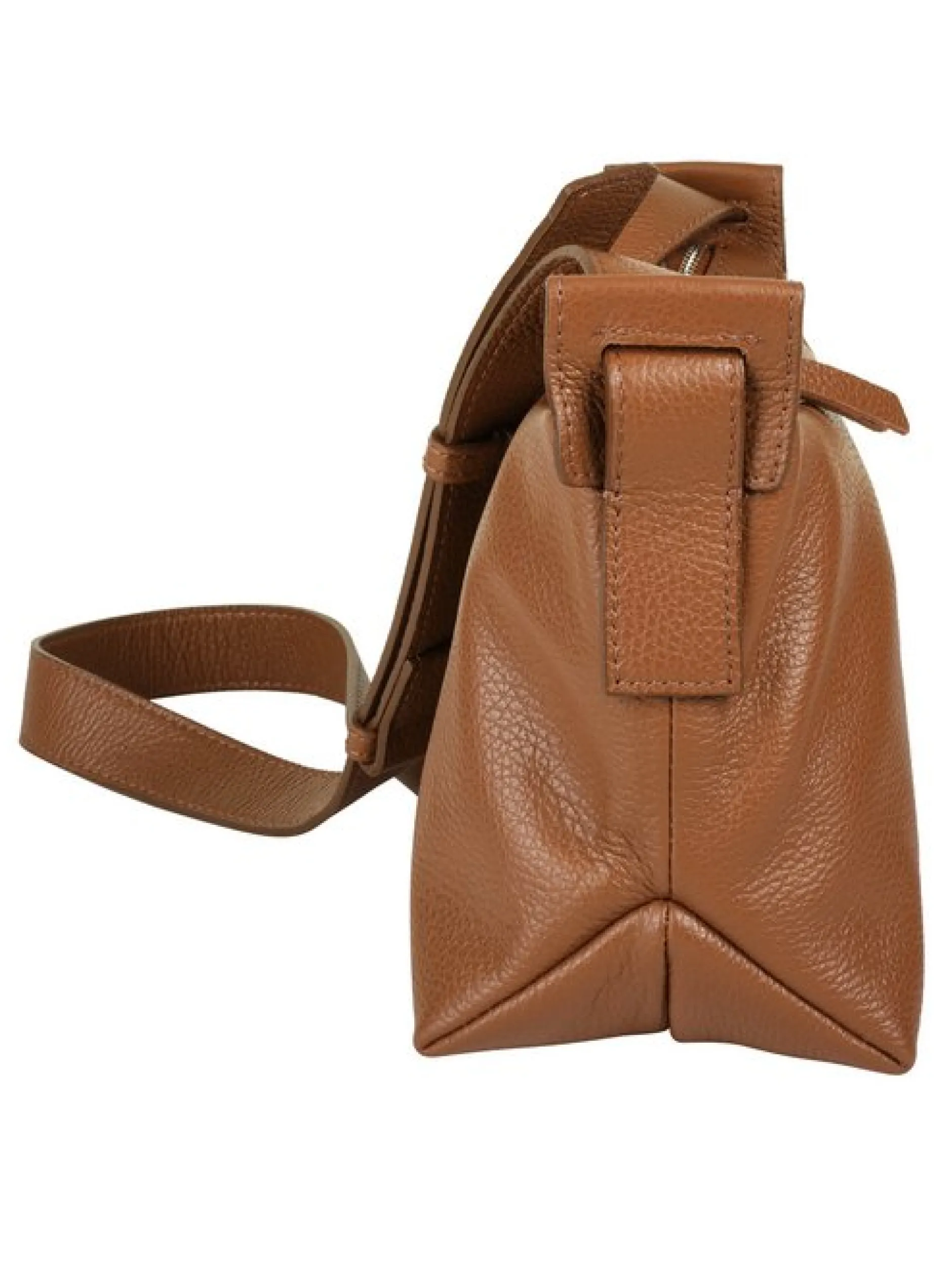 Cluty Damen Umhängetasche in cognac