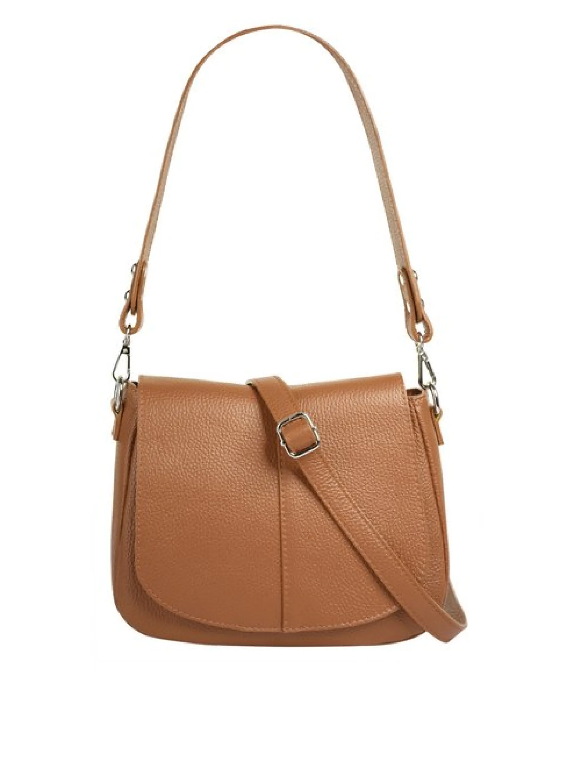 Cluty Damen Umhängetasche in cognac