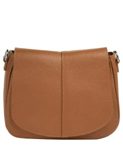 Cluty Damen Umhängetasche in cognac