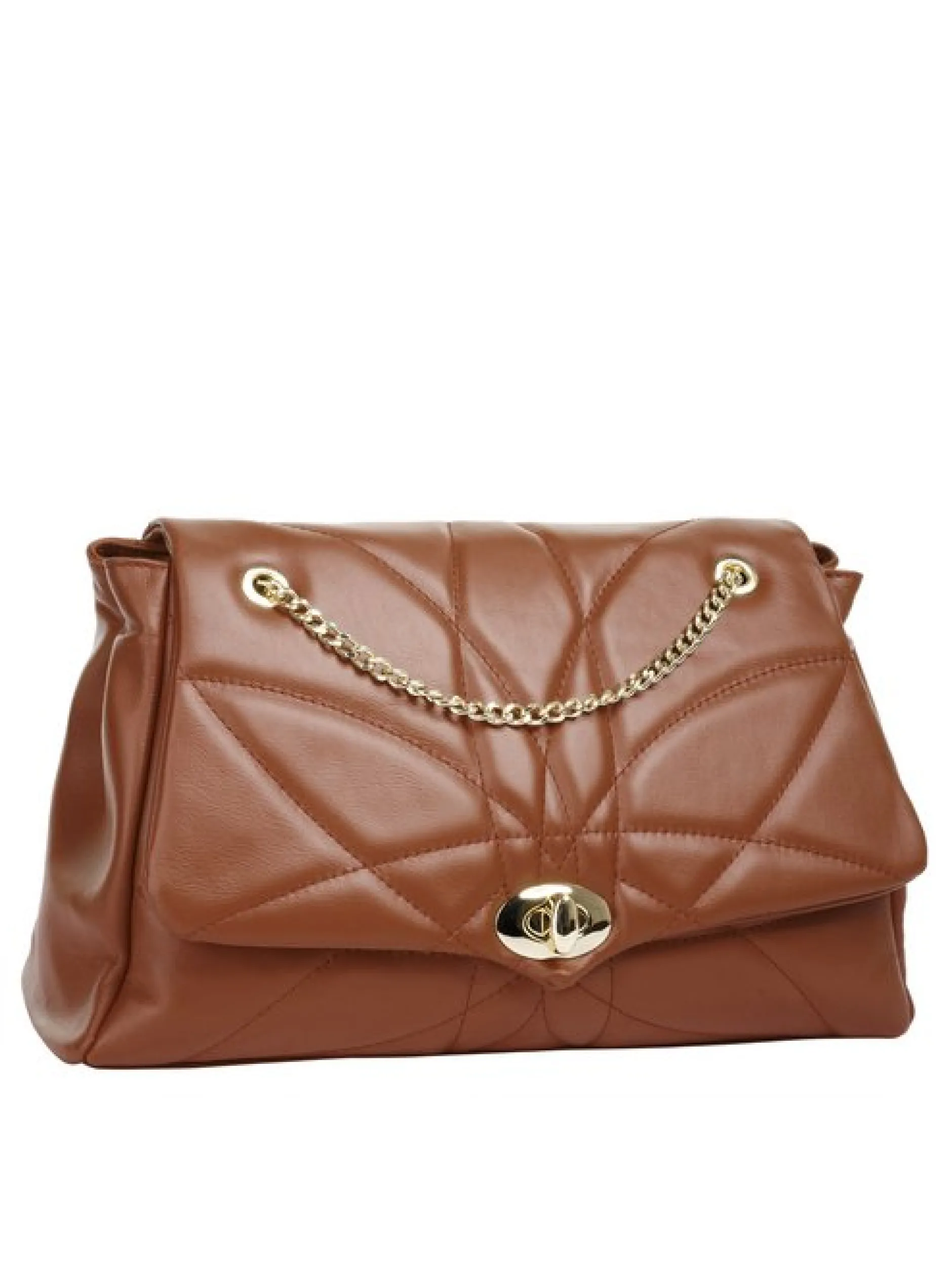 Cluty Damen Umhängetasche in cognac