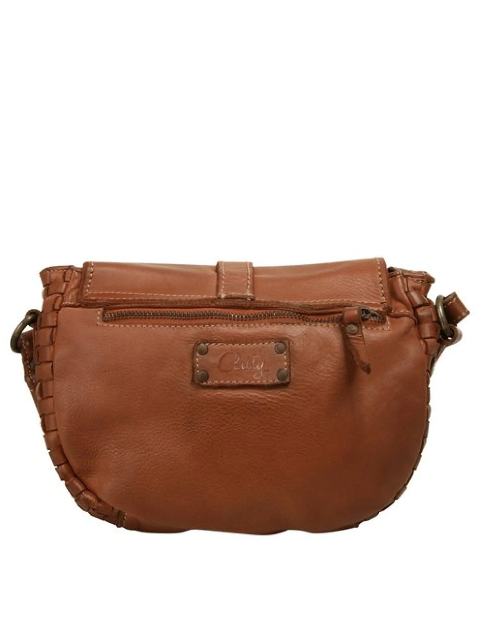 Cluty Damen Umhängetasche in cognac