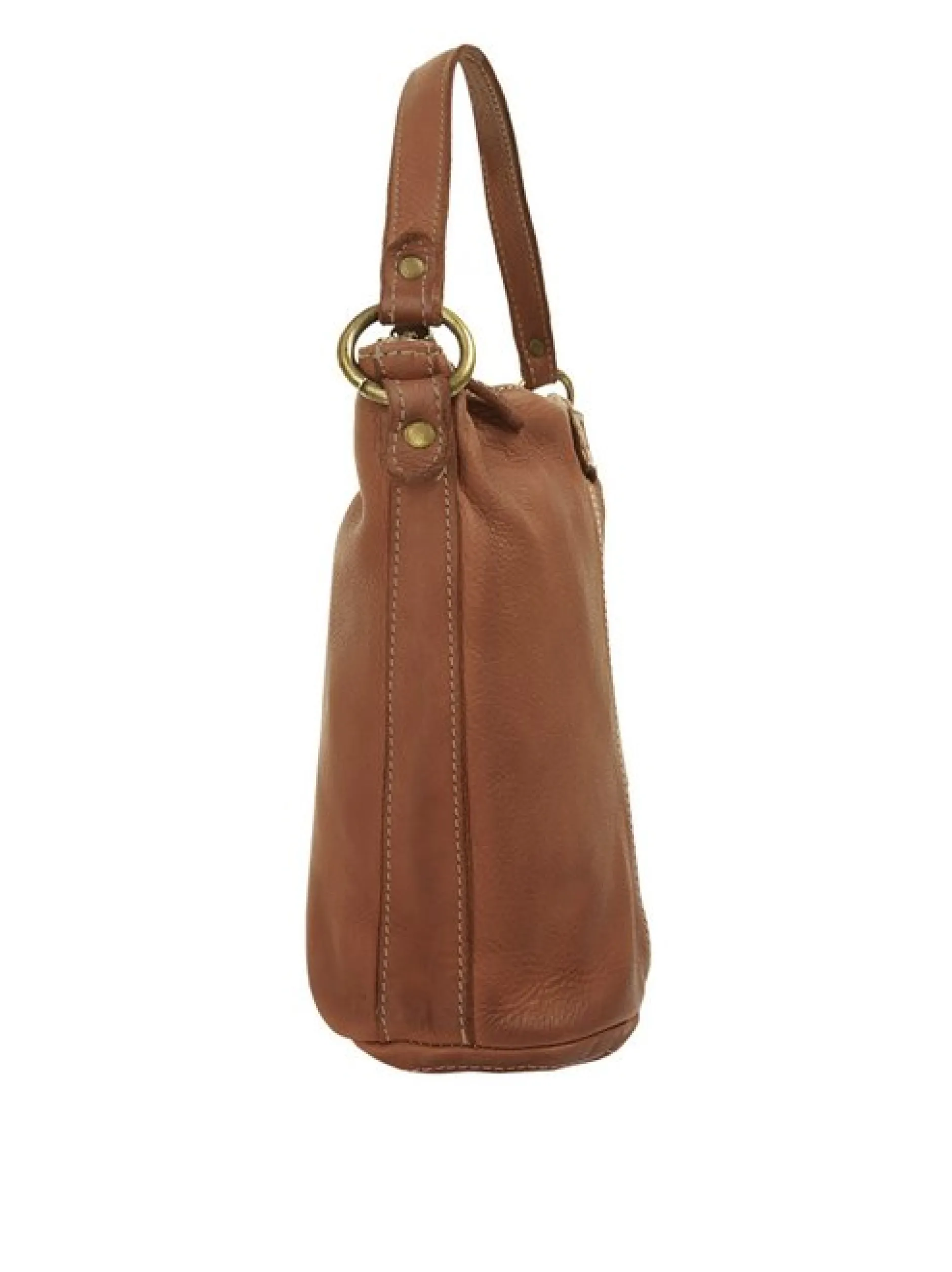 Cluty Damen Umhängetasche in cognac