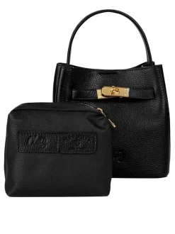 Cluty Damen Umhängetasche in schwarz