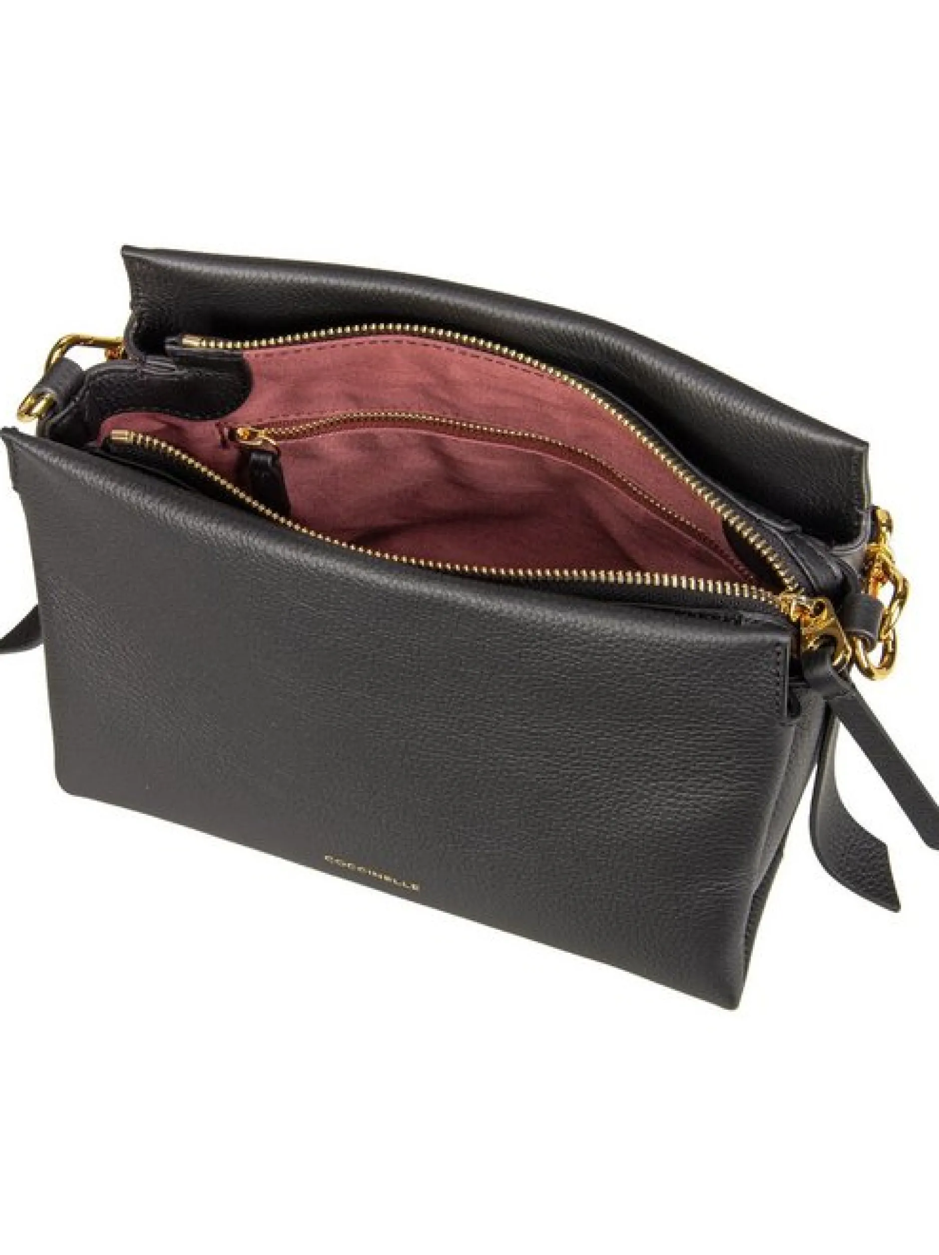 Coccinelle Damen Handtasche - Boheme Grana Double in schwarz