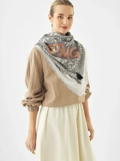 Codello Damen Jacquard-Tuch in grau