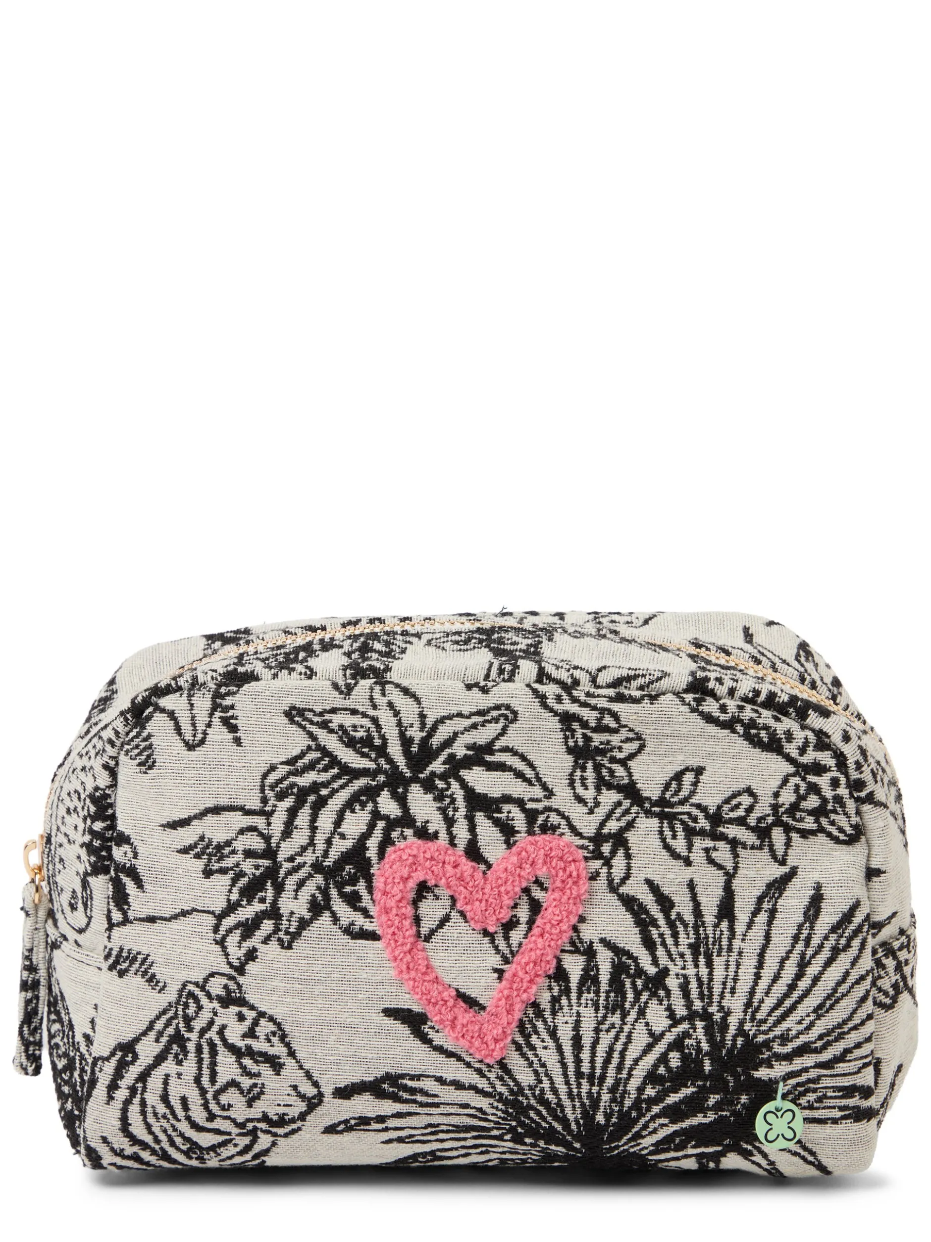 Codello Damen Kosmetiktasche in schwarz weiß
