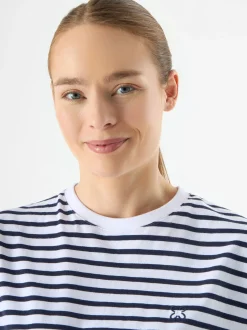 Codello Damen T-Shirt in blau - Ausschnitt: Rundhals