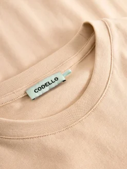Codello Damen T-Shirt in braun - Ausschnitt: Rundhals