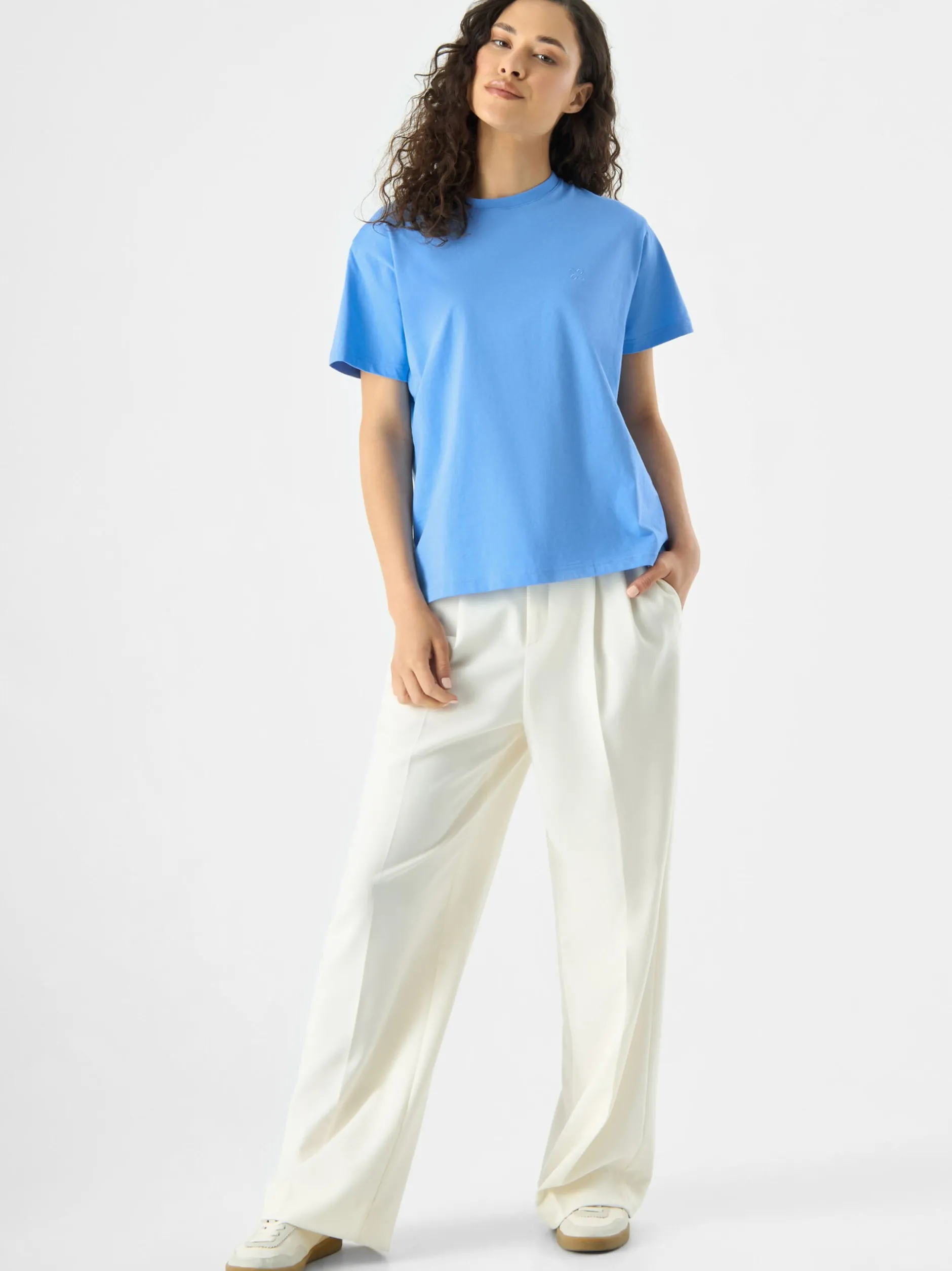 Codello Damen T-Shirt in hellblau - Ausschnitt: Rundhals