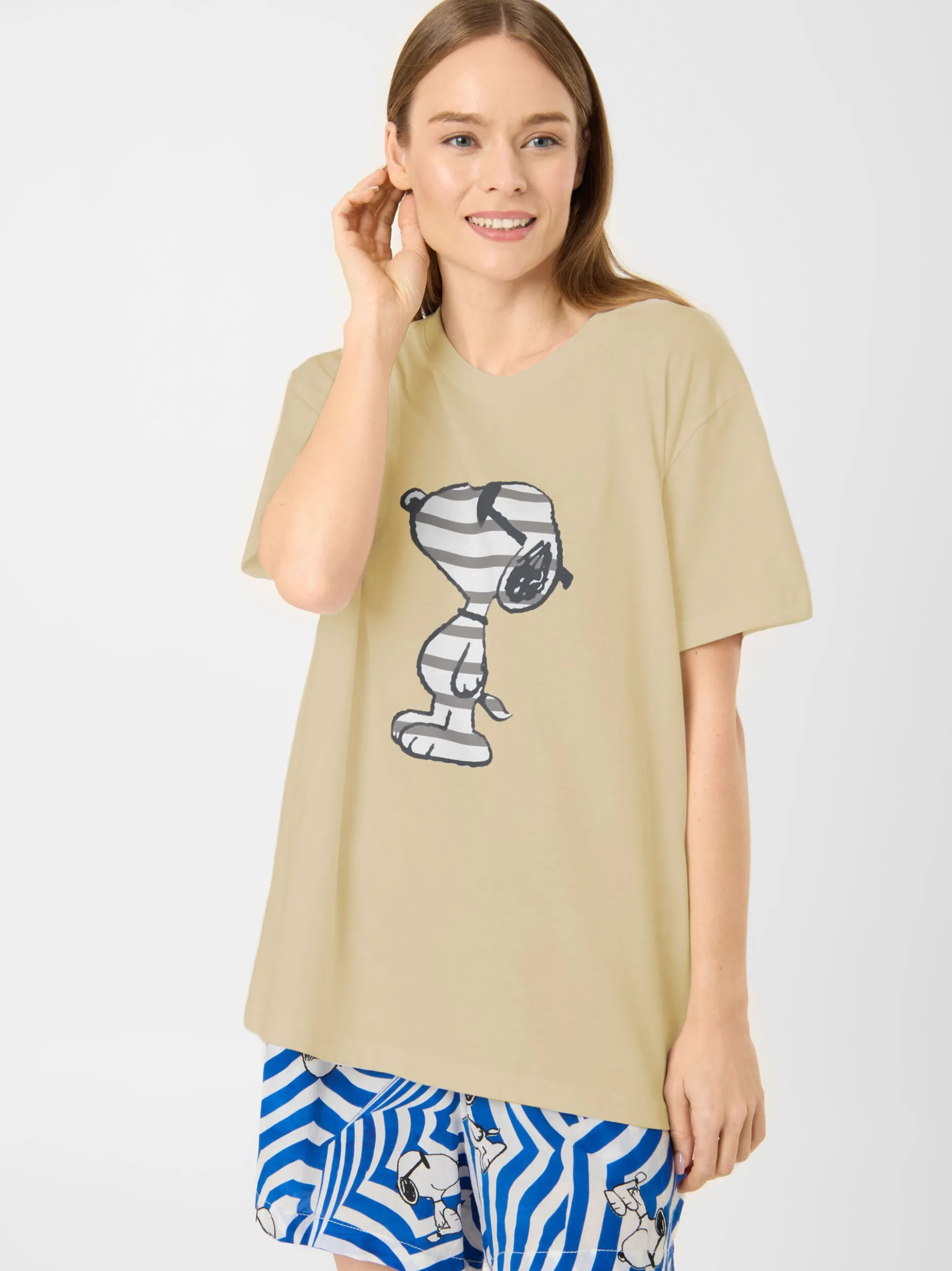Codello Damen T-Shirt in sand - Ausschnitt: Rundhals