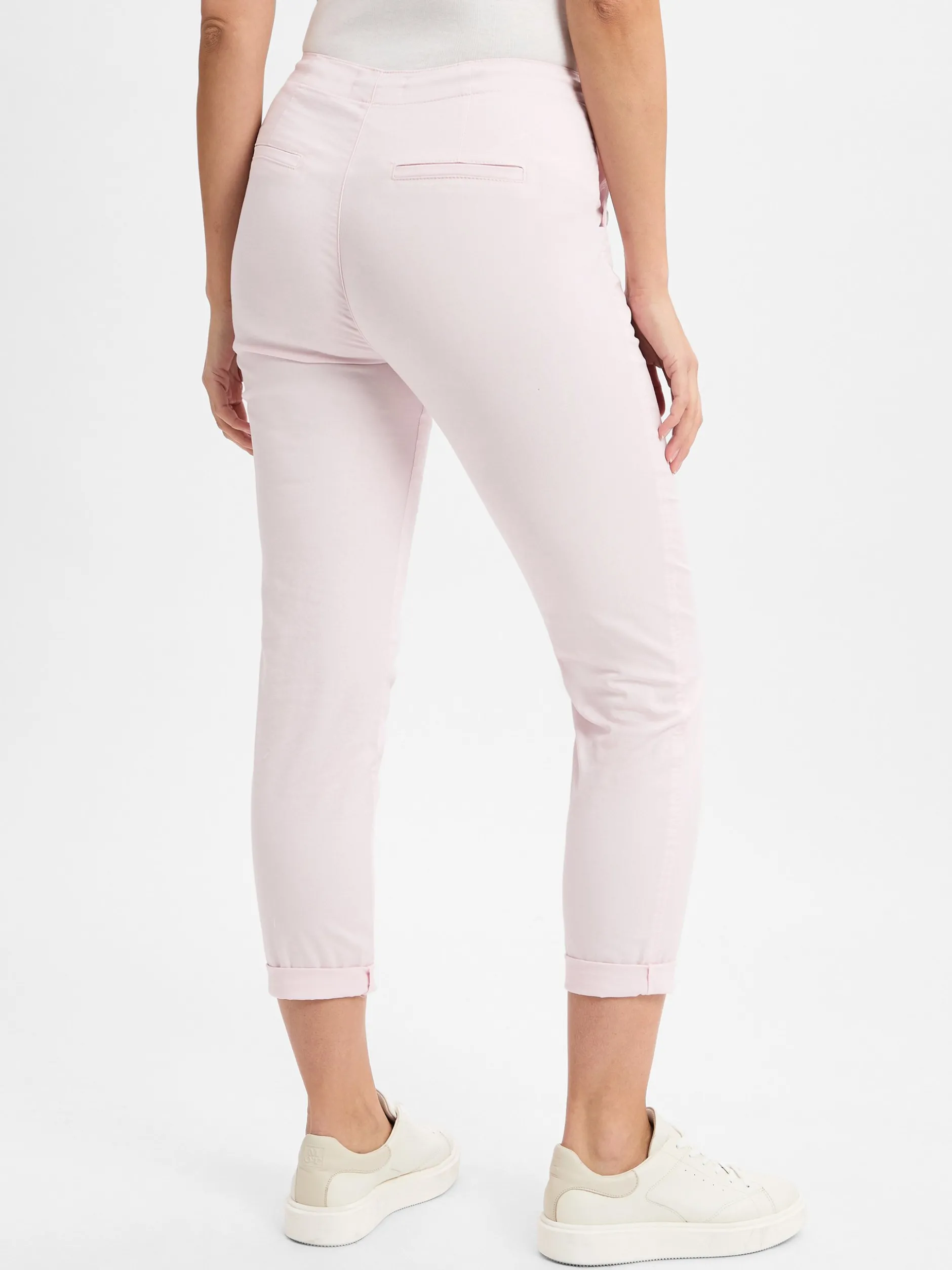 comma casual identity Damen Chino in rosa