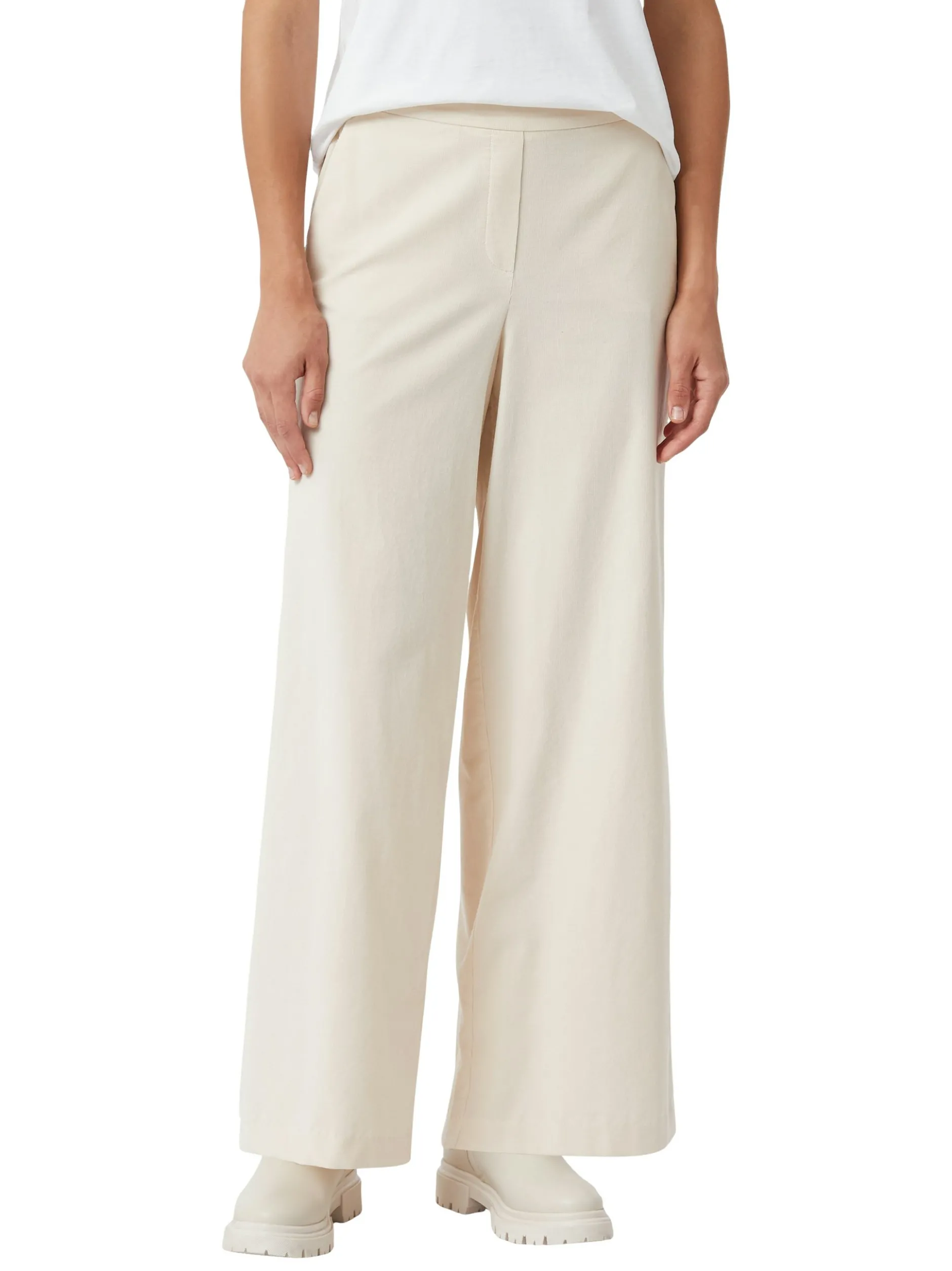 comma casual identity Damen Cordhose in beige