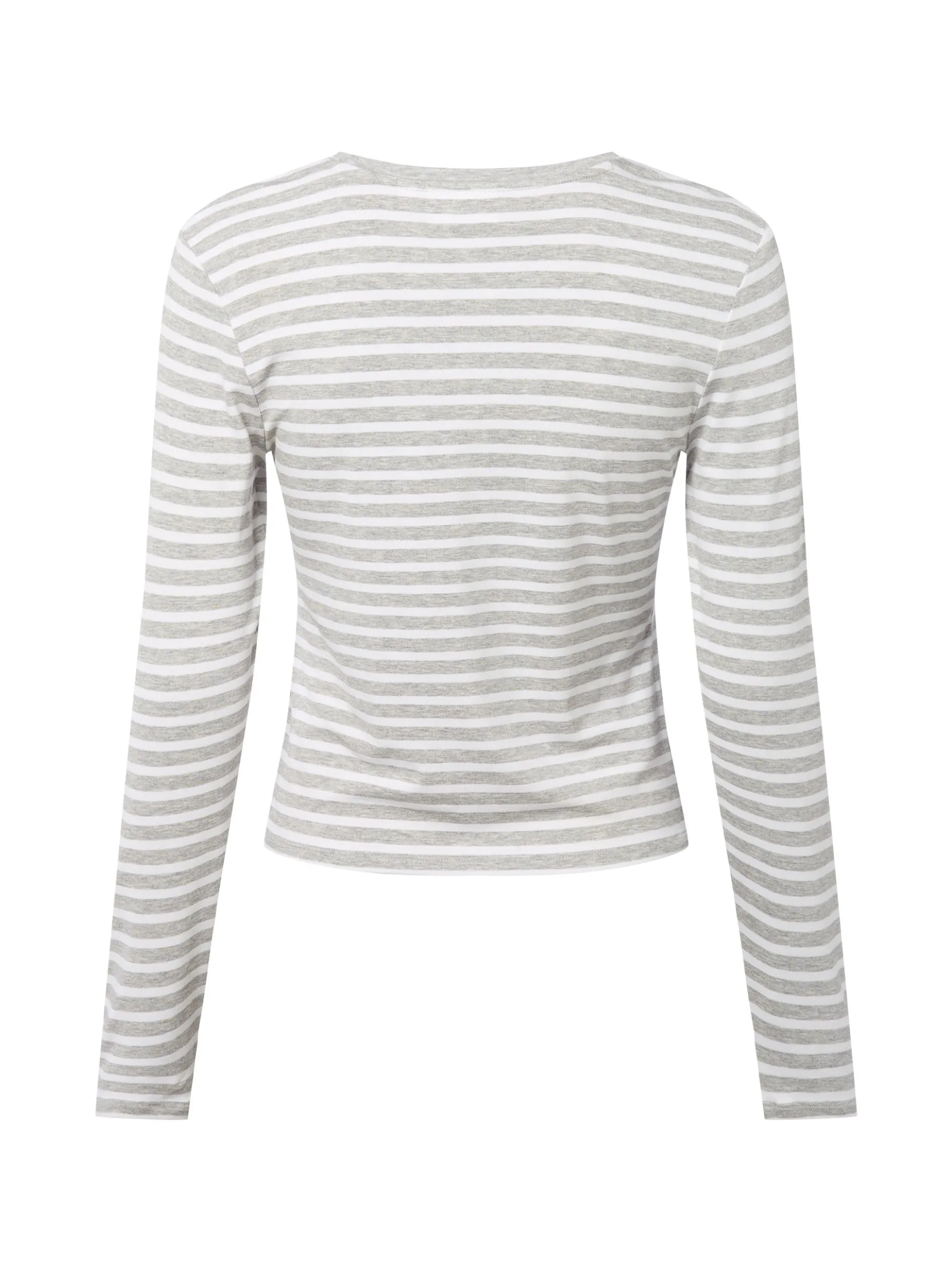 comma casual identity Damen Langarmshirt in ecru hellgrau