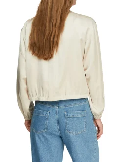 comma Damen Blouson in beige - Ärmel: langarm