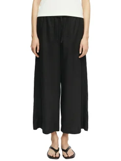 comma Damen Culotte in schwarz - Länge: verkürzt