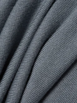 comma Damen Feinstrickpullover in blau - Ärmel: 3/4 Arm