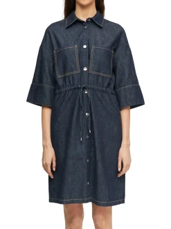 comma Damen Jeanskleid in denim - Ärmel: Halbarm