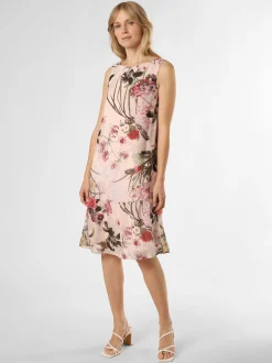 comma Damen Kleid in rosa mehrfarbig - Ärmel: ohne Arm