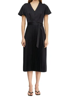 comma Damen Sommerkleid in marine - Ärmel: kurzarm