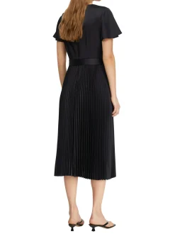 comma Damen Sommerkleid in marine - Ärmel: kurzarm