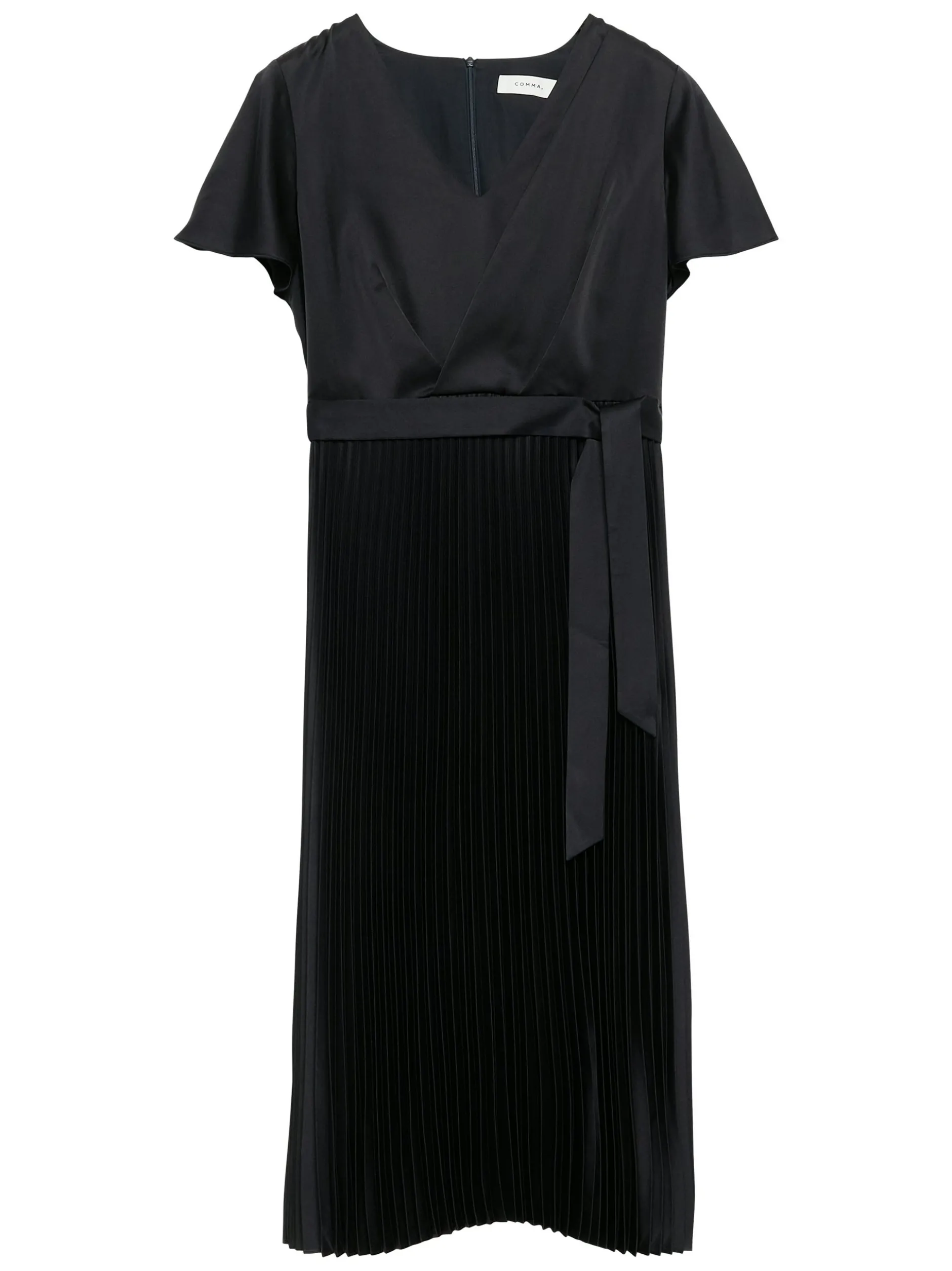 comma Damen Sommerkleid in marine - Ärmel: kurzarm