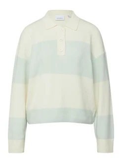 comma Damen Strickpullover in ecru mint - Ärmel: langarm