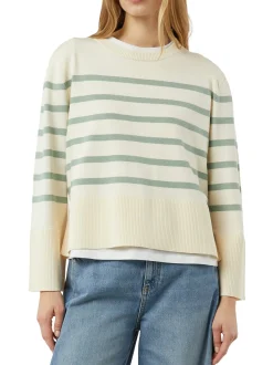 comma Damen Strickpullover in beige tanne