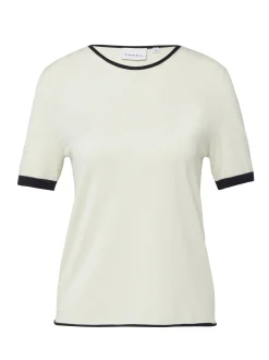 comma Damen Strickshirt in ecru - Ausschnitt: Rundhals