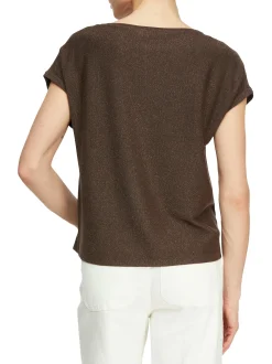 comma Damen Strickshirt in mocca roségold