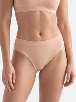 con-ta Damen Hüftslip - 6er Pack Feinripp in beige