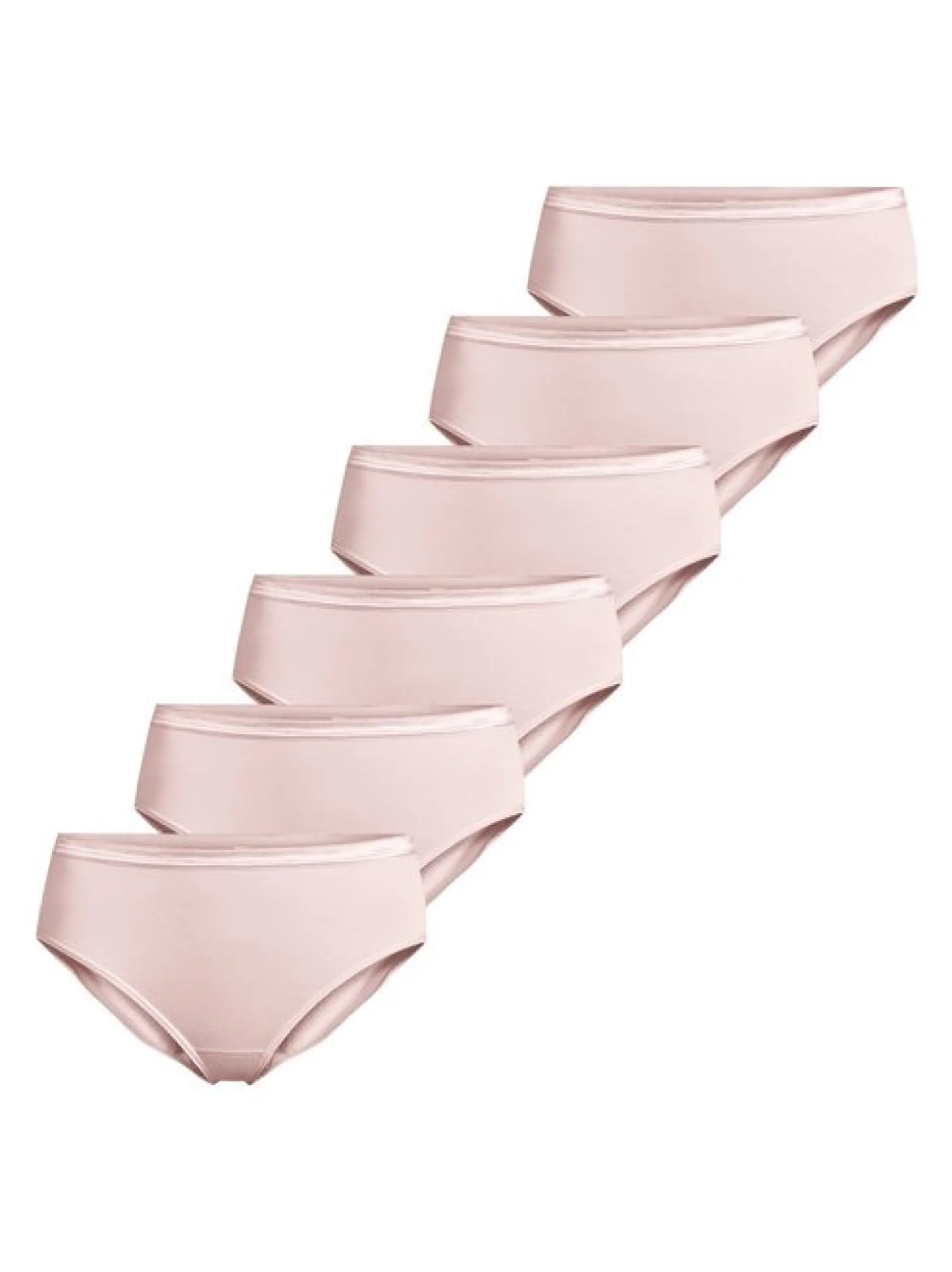 con-ta Damen Hüftslip - 6er Pack Modal in rosa