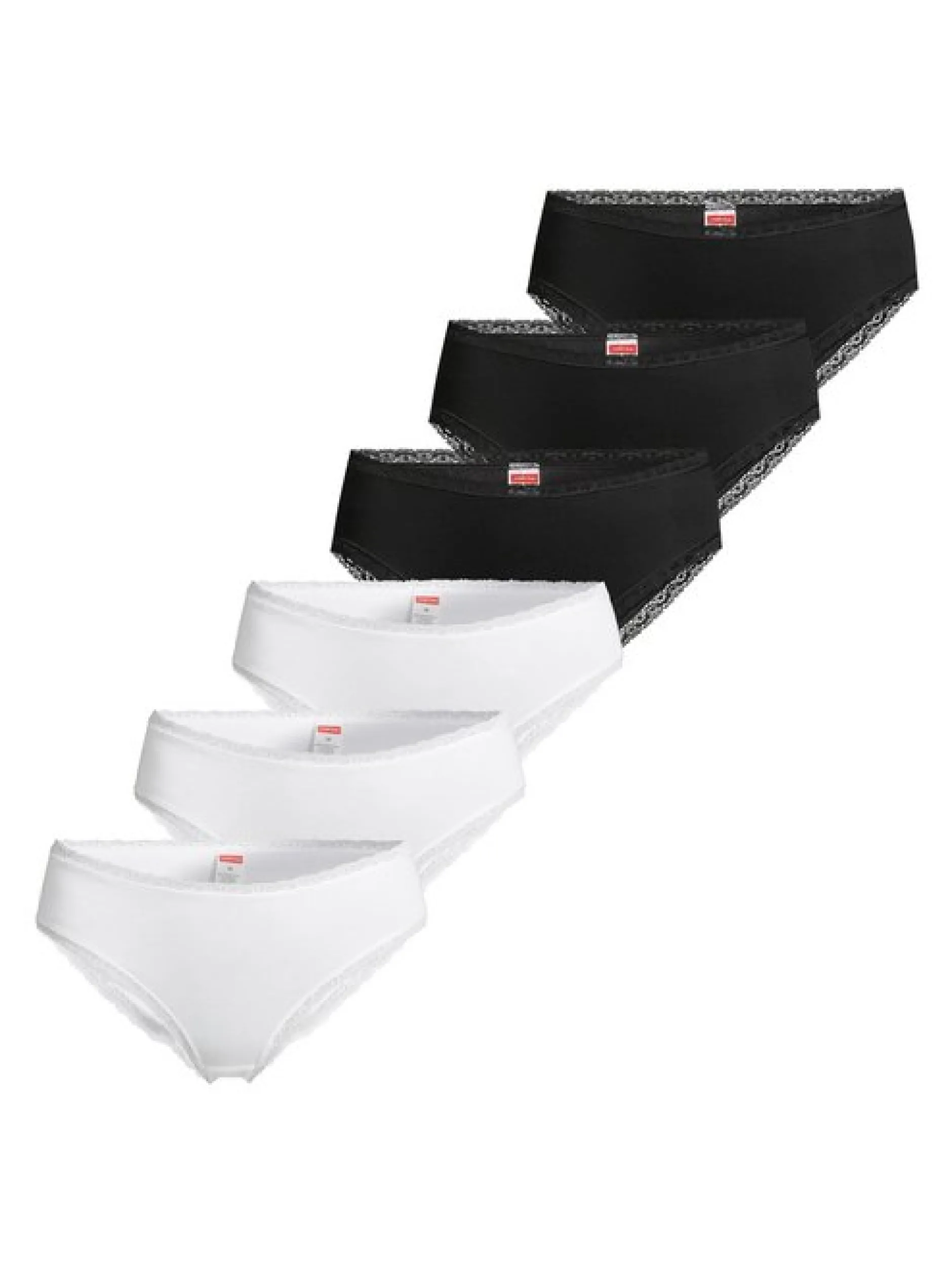 con-ta Damen Hüftslip - 6er Pack Modal in mehrfarbig
