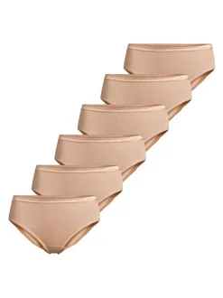con-ta Damen Hüftslip - 6er Pack Modal in beige
