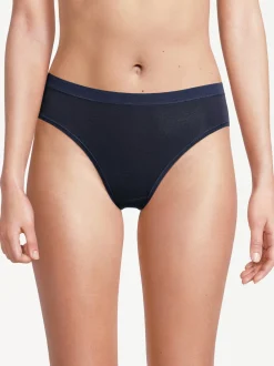 con-ta Damen Midi Slip - 3er Pack Feinripp in blau