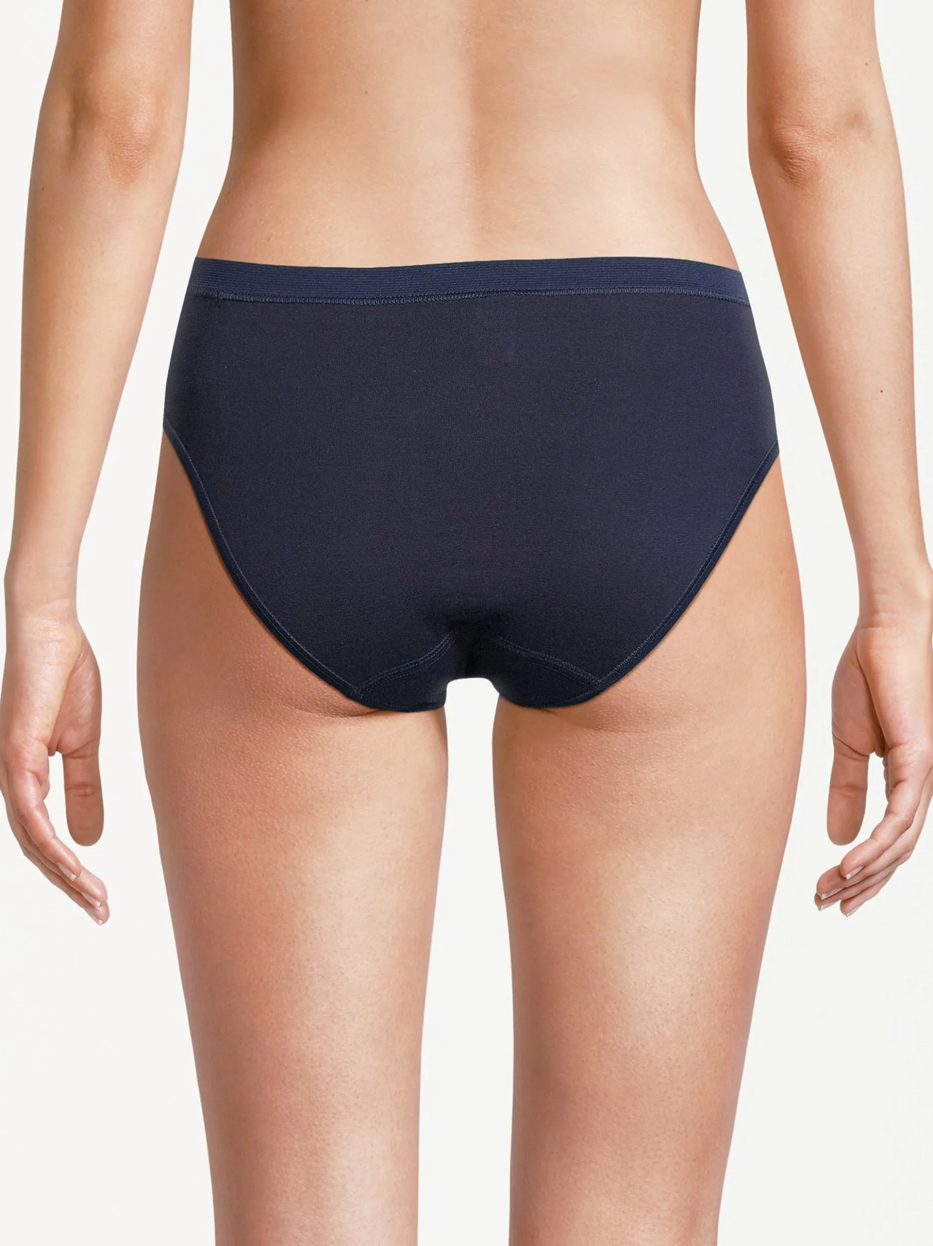 con-ta Damen Midi Slip - 3er Pack Feinripp in blau