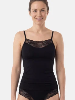 con-ta Damen Spaghetti Top - 6er Pack Modal in blau