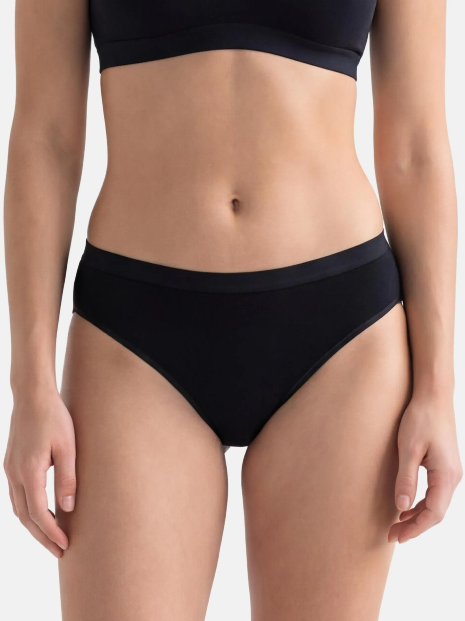 con-ta Damen Taillen Slip - 6er Pack Modal in schwarz