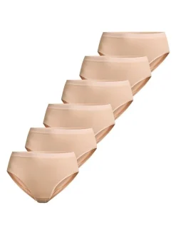 con-ta Damen Taillen Slip - 6er Pack Modal in beige