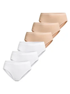 con-ta Damen Taillen Slip - 6er Pack Modal in beige