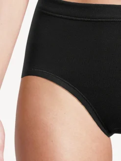 con-ta Damen Taillen Slip - 3er Pack Feinripp in schwarz