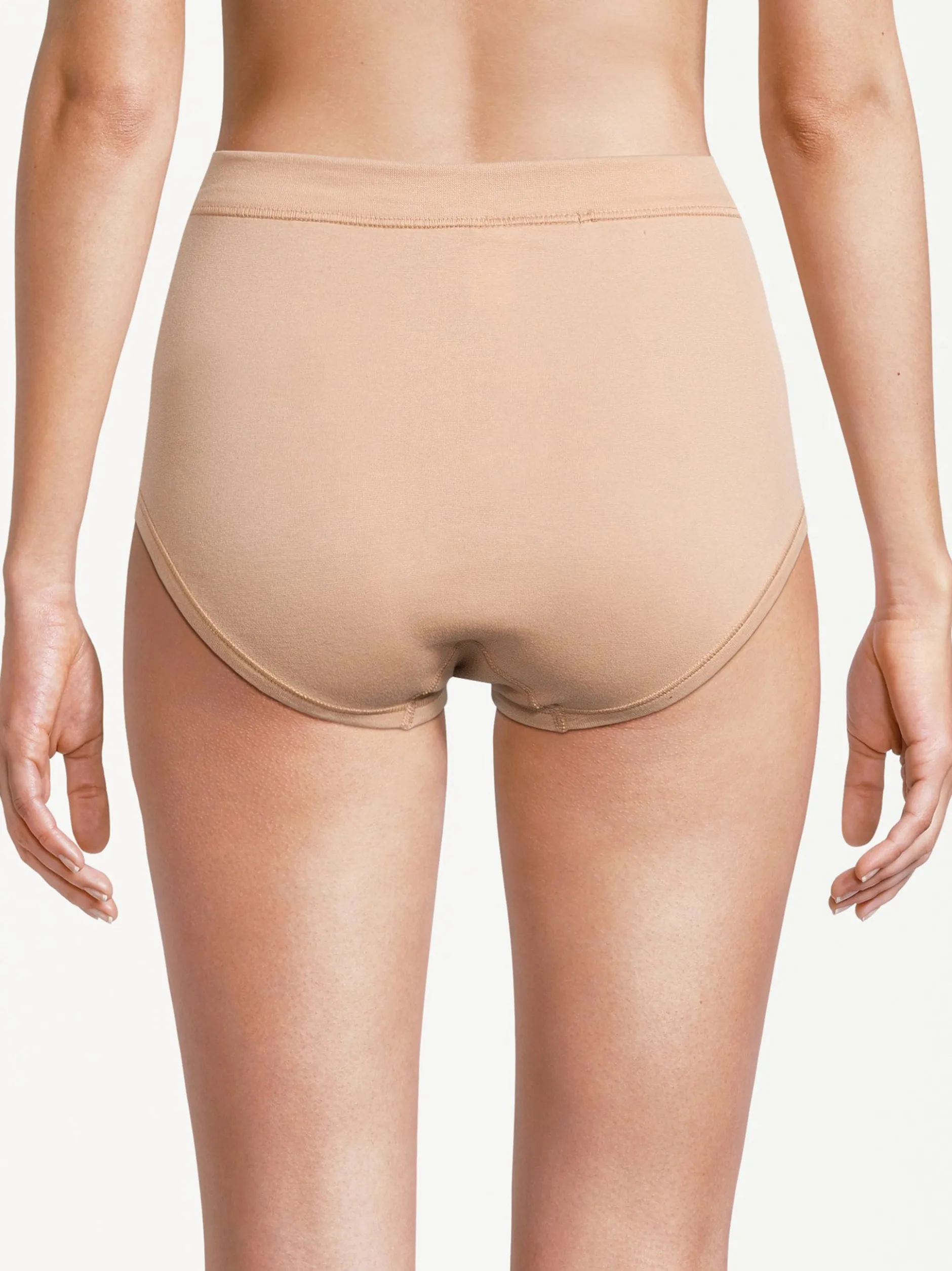 con-ta Damen Taillen Slip - 6er Pack Feinripp in beige