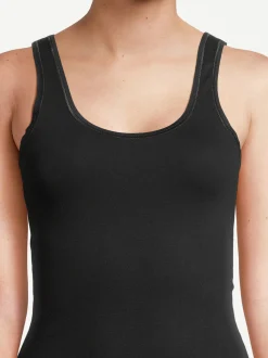 con-ta Damen Unterhemd - 3er Pack Feinripp in schwarz